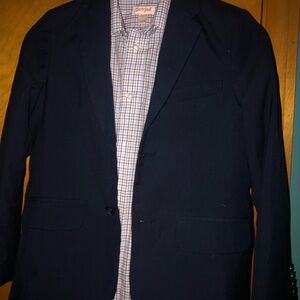 Navy suit and shirt for boys